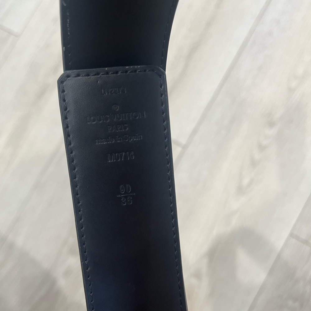 Louis Vuitton Dark Leather Belt - Picture 3 of 3